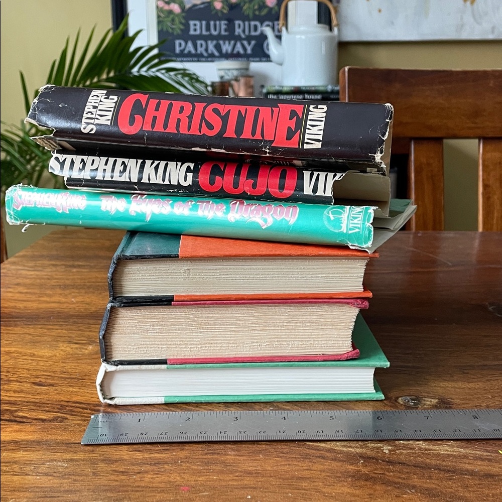 3 Stephen King Vintage Hardcover Books 80s - Christine, Cujo, Eyes of the Dragon - Picture 14 of 16